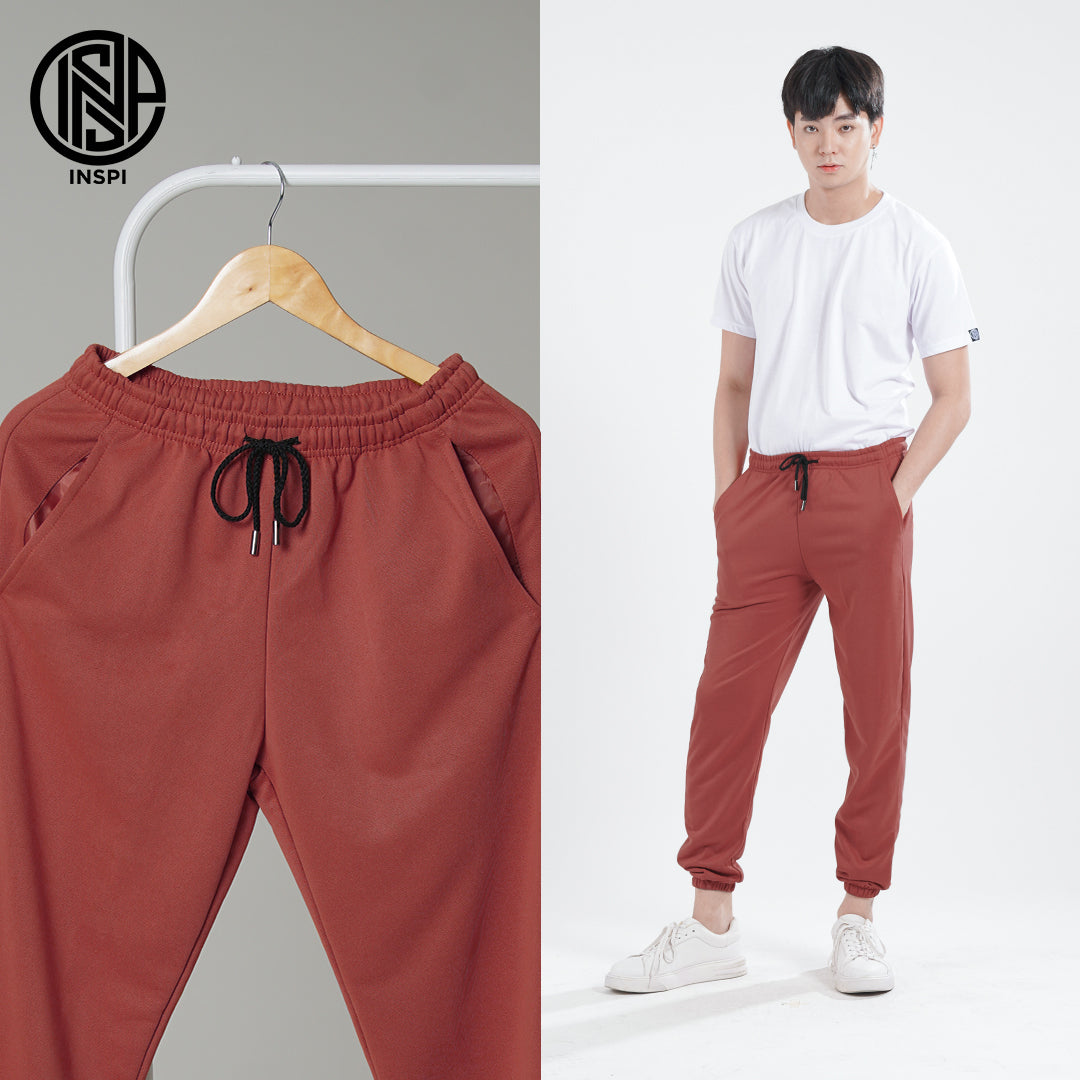 INSPI Jogger Sweatpants for Men with Pockets and Drawstring Stretchable Oversized Sweat Jogging Pant