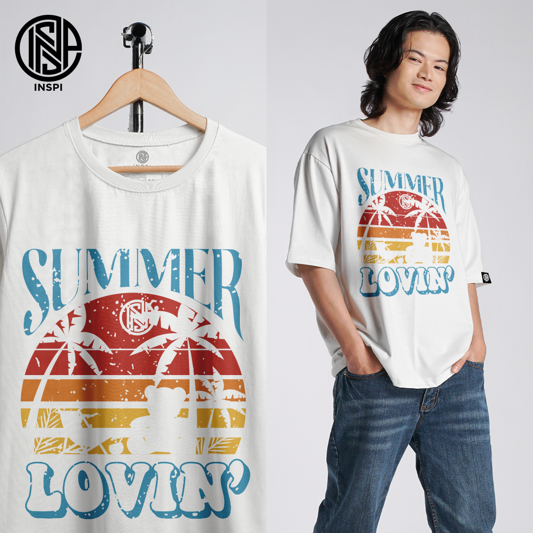 INSPI Make It Summer Oversized T Shirt for Men Korean Trendy Tops for Women Plus Size Summer Outfit Summer Lovin
