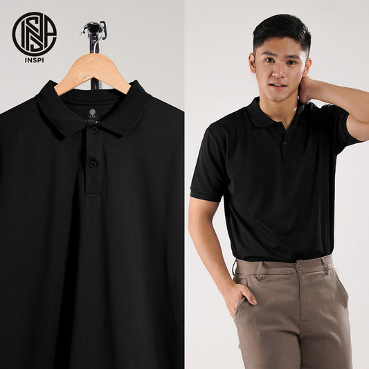 INSPI Basics Drifit Polo Shirt Black