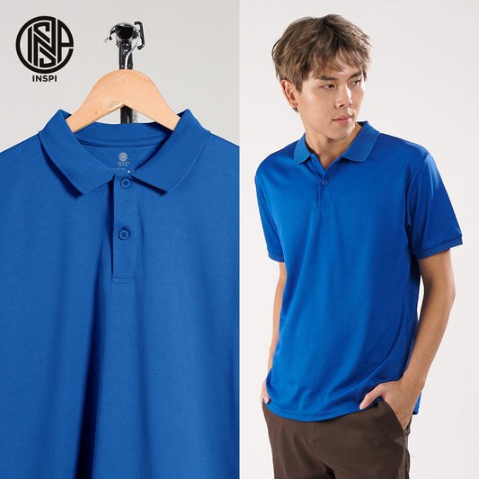 INSPI Basics Drifit Polo Shirt Royal Blue