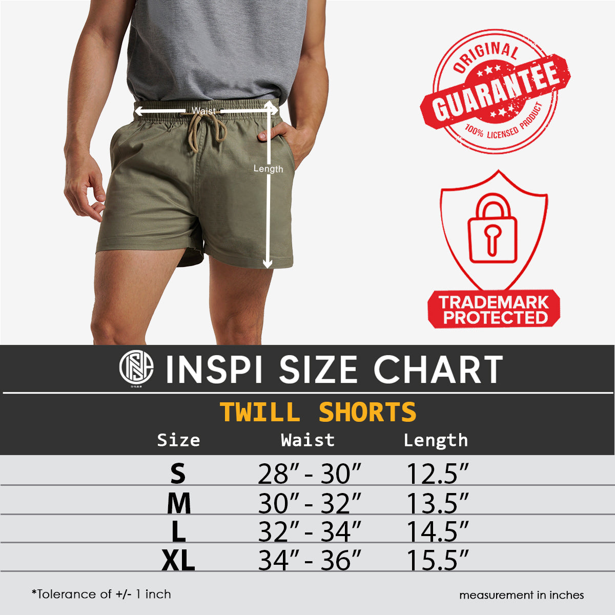 INSPI Twill Shorts Mocha for Men with Side Pockets Drawstring Korean Above the Knee Short for Women