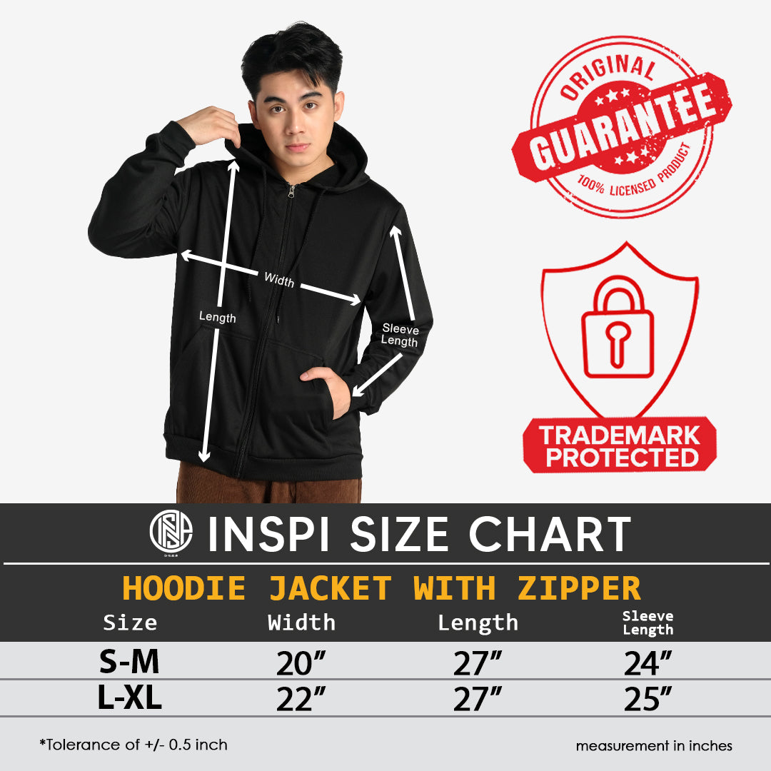 INSPI Plain Hoodie Jacket For Men with Pockets and Zipper Korean Tops For Women Caramel.
