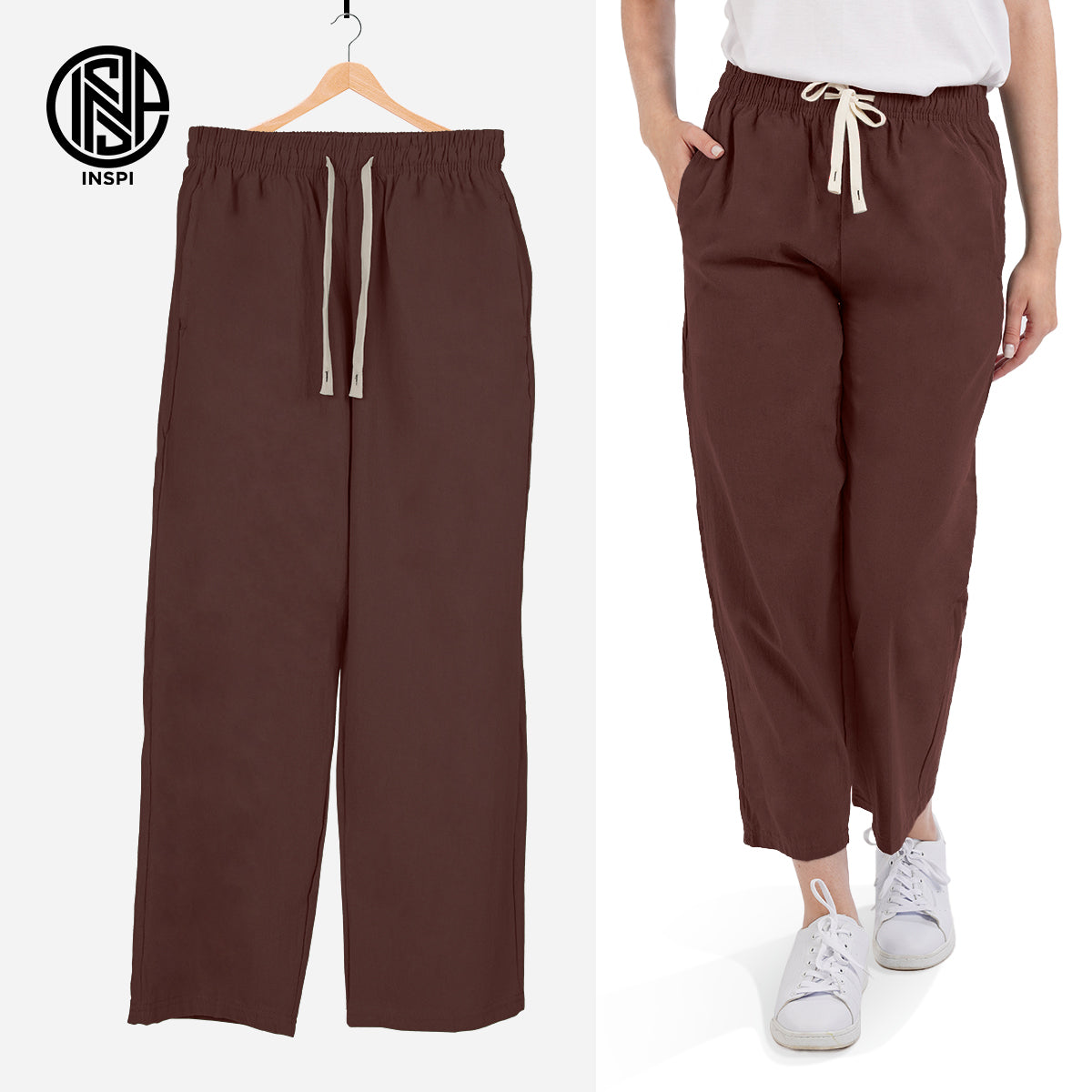 INSPI Drawstring Pants Caramel