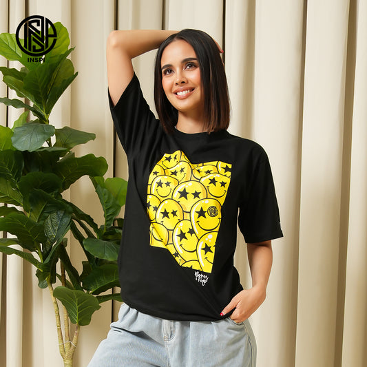 INSPI x Bonez & Fofo Oversized Shirt for Men and Women Plus Size Graphic Printed Tops Collection Loose Fit Couple Tees