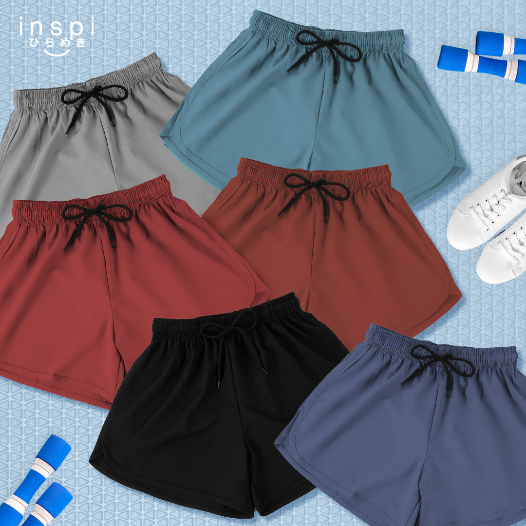INSPI Running Shorts for Women in Navy Blue