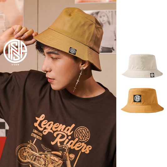 INSPI Vintage Bucket Hat for Women Baseball Cap for Men with Metal Plate Hat for Men Sumbrero Caps