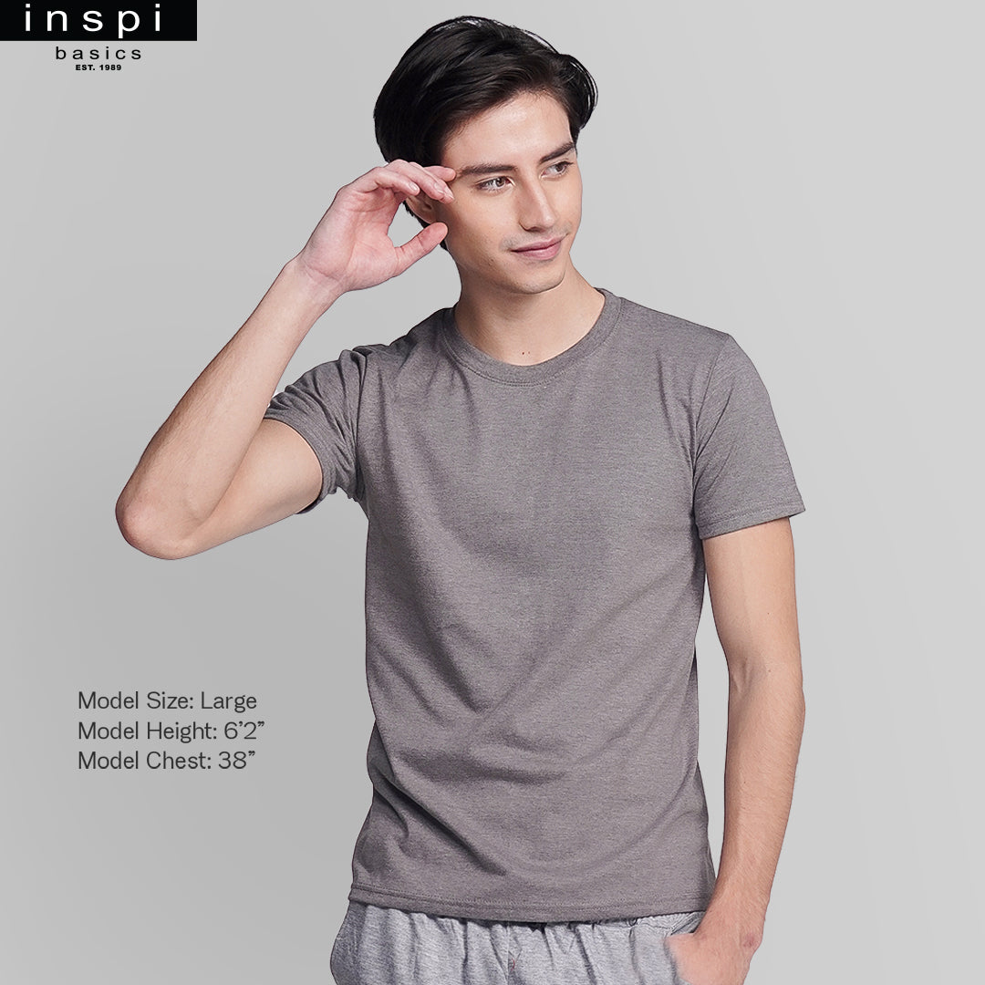 INSPI Basics Premium Acid Gray Plain Shirt Neutrals for Men