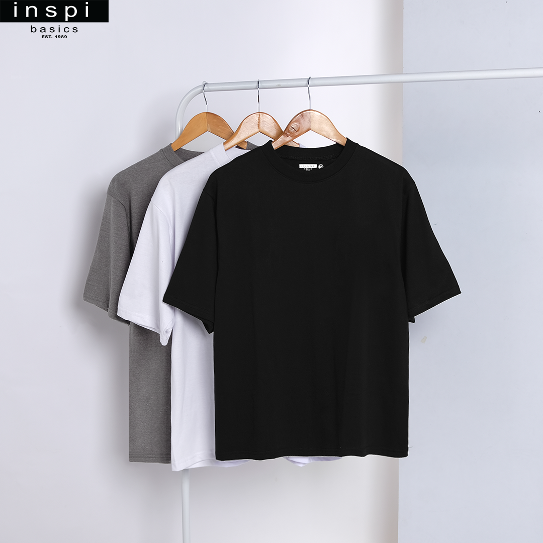 INSPI Basics Premium Gray Oversized Shirt Neutrals For Men