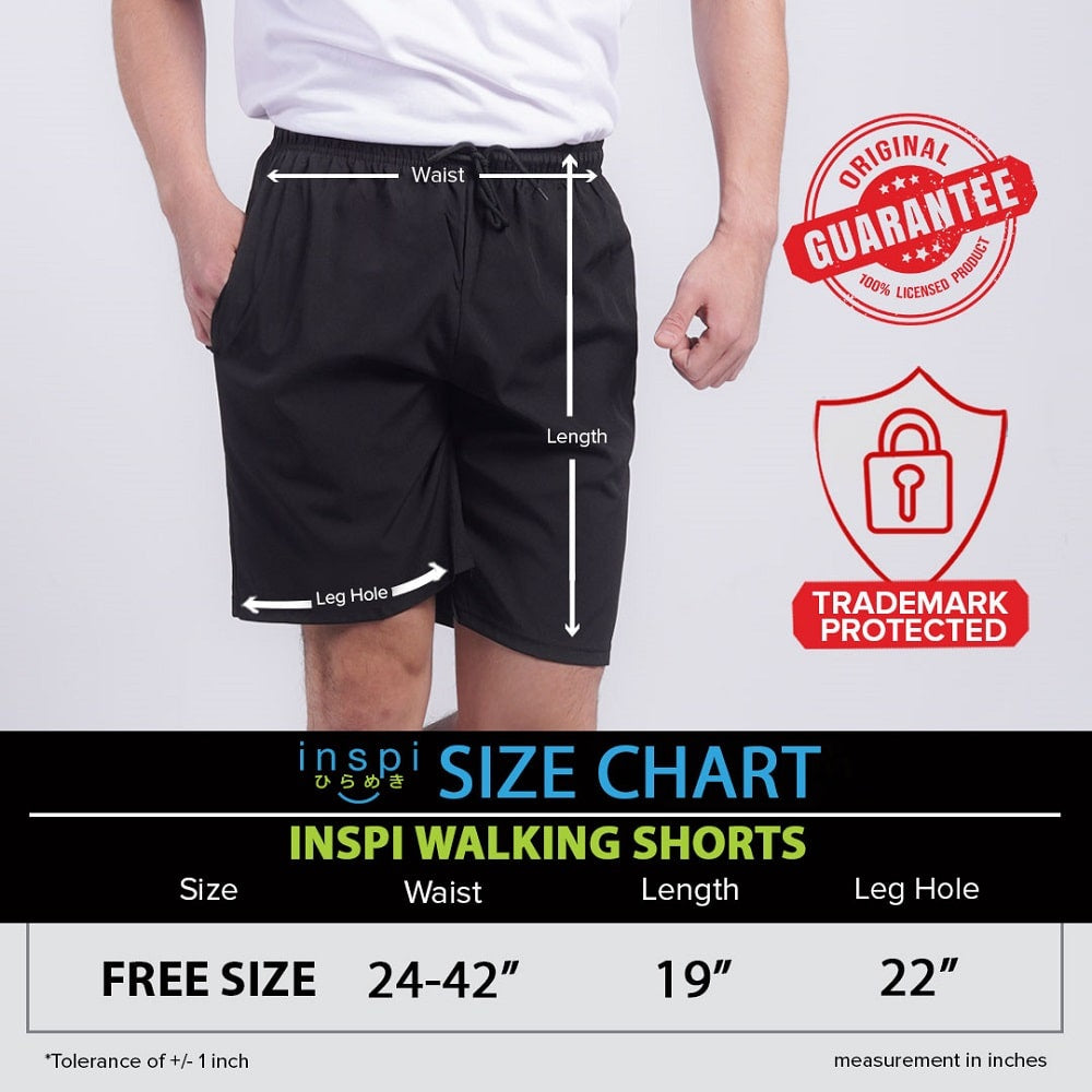 INSPI Walking Shorts for Men Summer in Olive Cotton Korean Short for Women plus size Black Gray Beach Outfit
