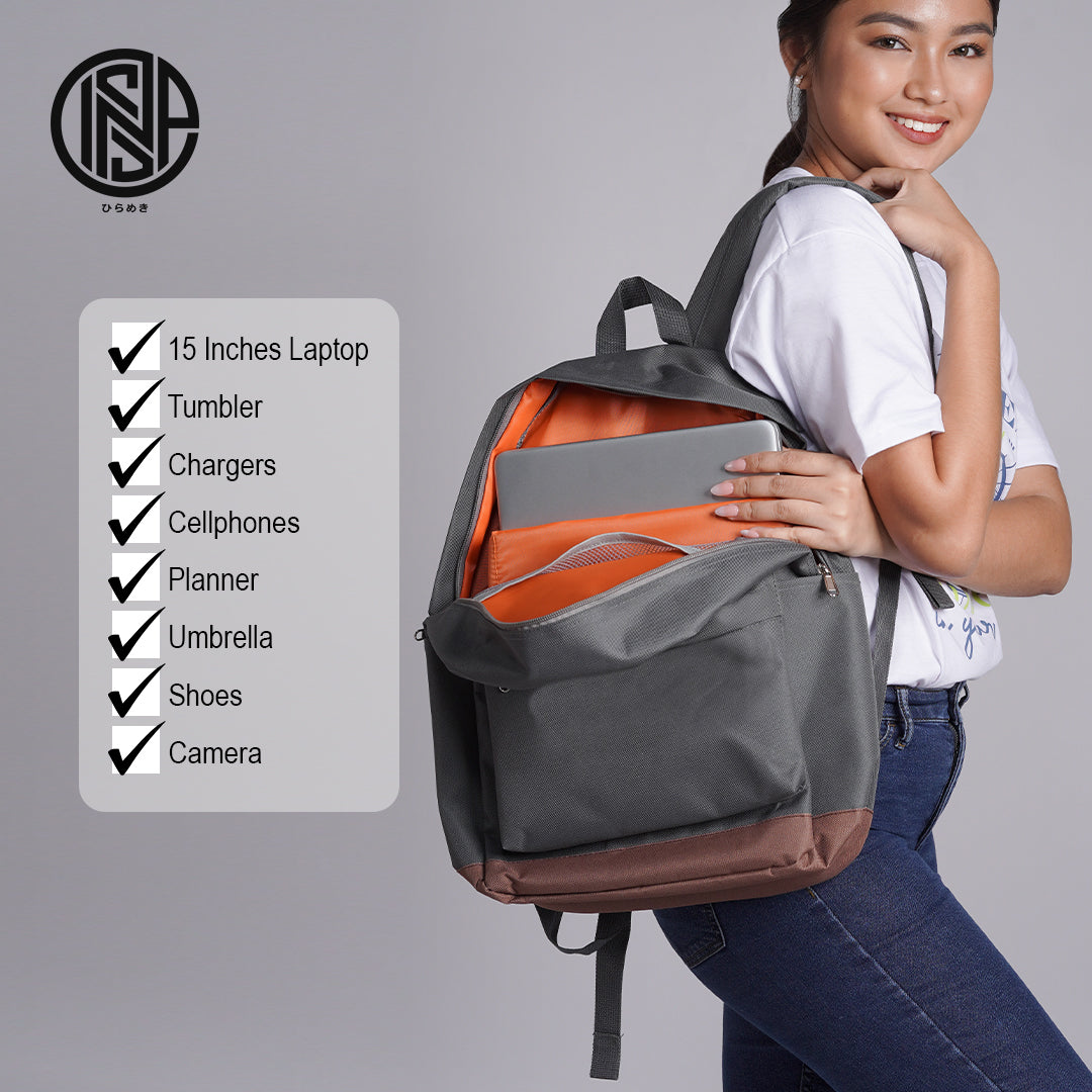 INSPI Laptop Bagpack for Men Anti-theft Fully Padded 15.6 Inch Waterproof Bag Backpack for Women 3