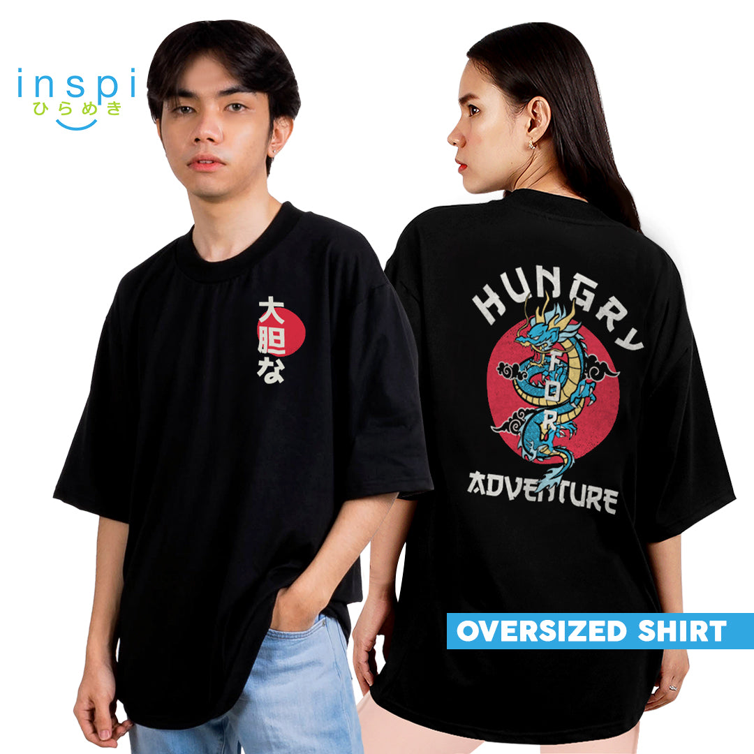 INSPI Tees Loose Fit Hungry for Adventure Oversized Tshirt