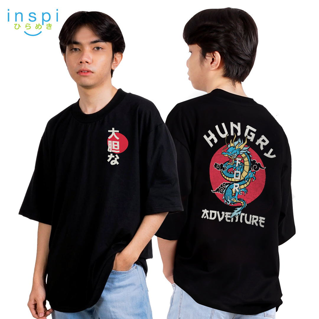 INSPI Tees Loose Fit Hungry for Adventure Oversized Tshirt
