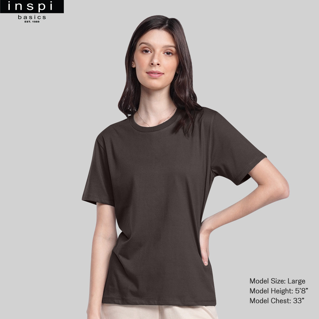 INSPI Basics Premium Ash Gray Plain Shirt Retro Fresh for Men