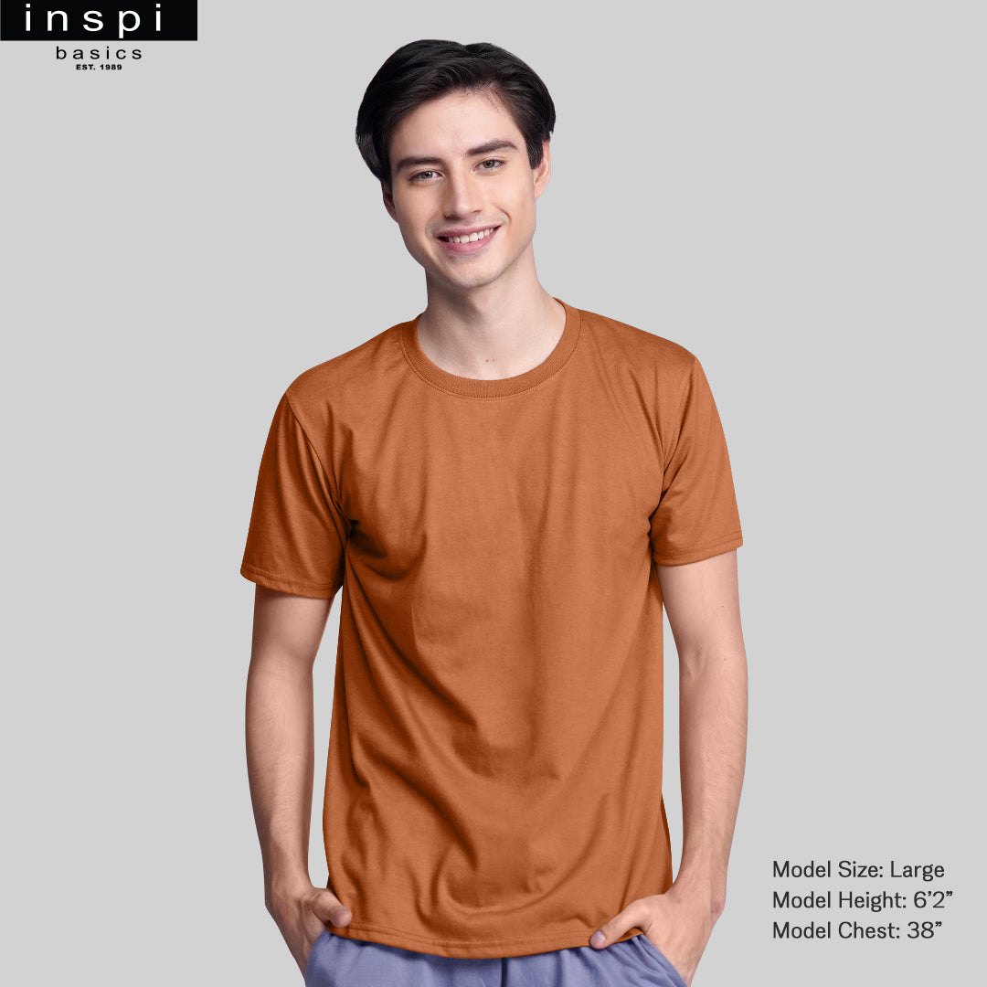INSPI Basics Premium Caramel Plain Shirt Retro Fresh for Men