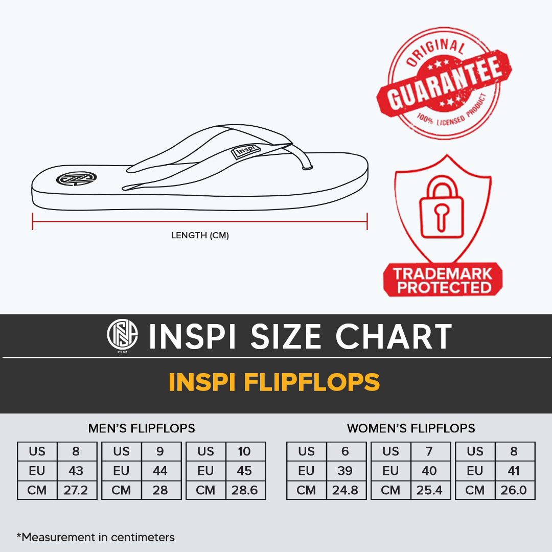INSPI Slippers for Men Flip Flops for Women Unisex (Flop 5)