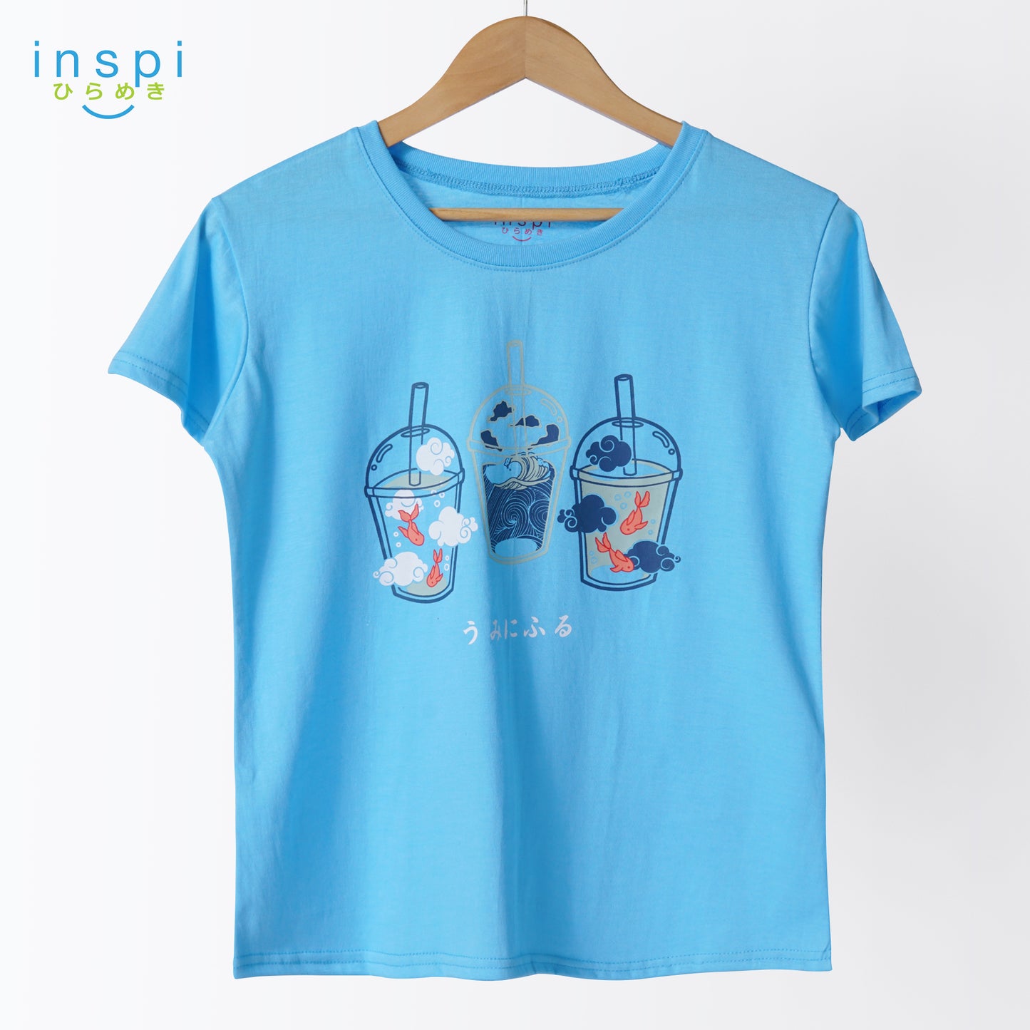 INSPI Tees Ladies Loose Fit Sea Shake Graphic Tshirt