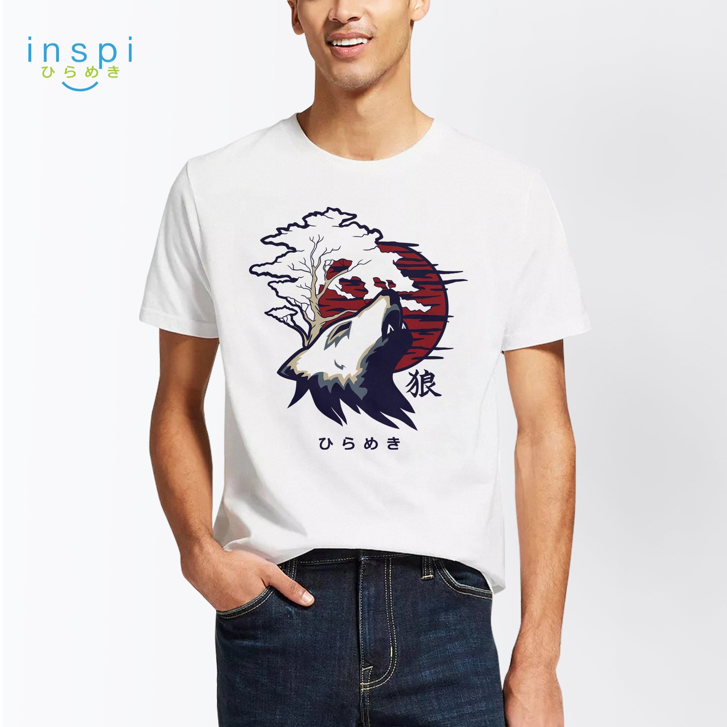 INSPI Tees Okami Wolf Graphic Tshirt