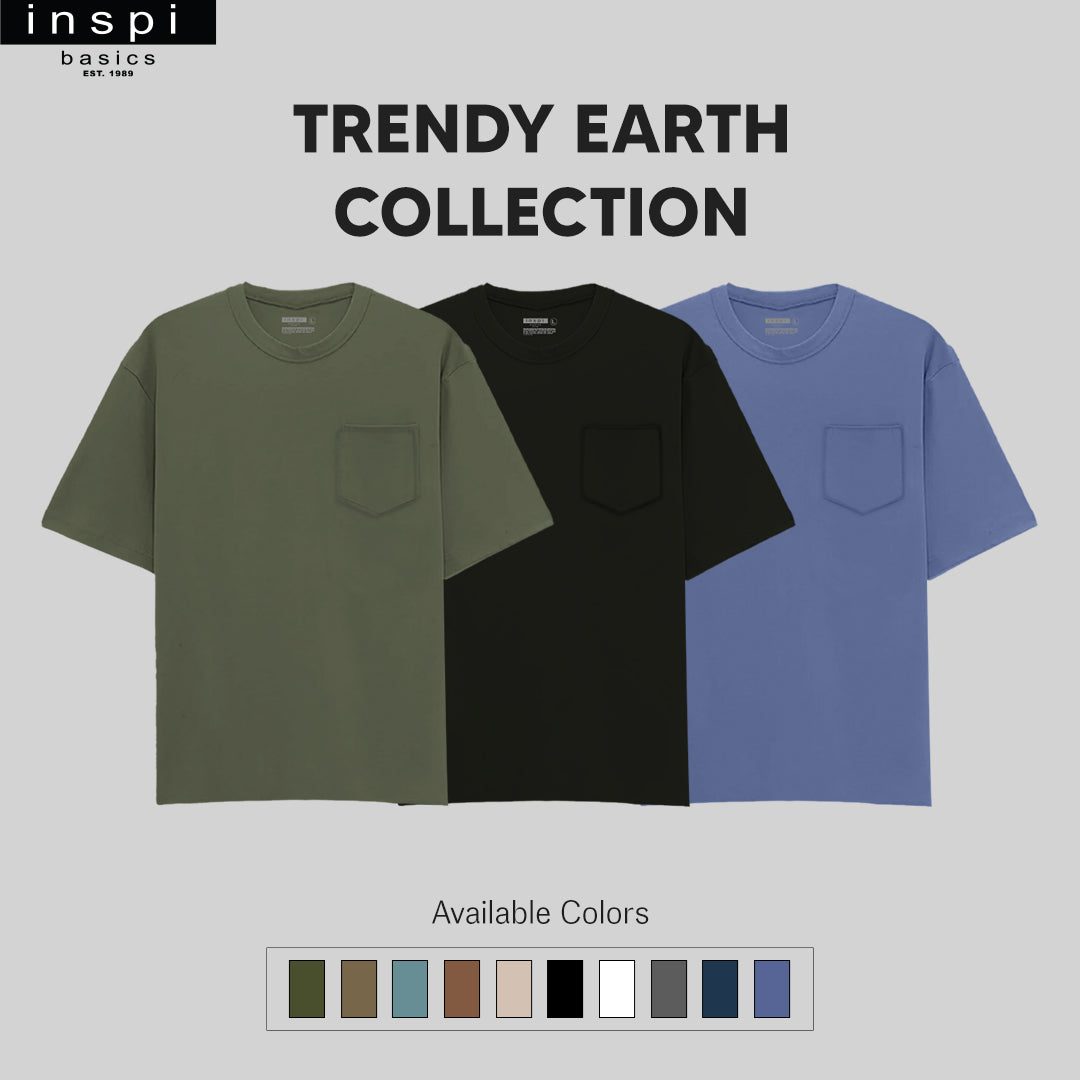 INSPI Basics Premium Olive Green Oversized Shirt With Pocket Trendy Earth For Men
