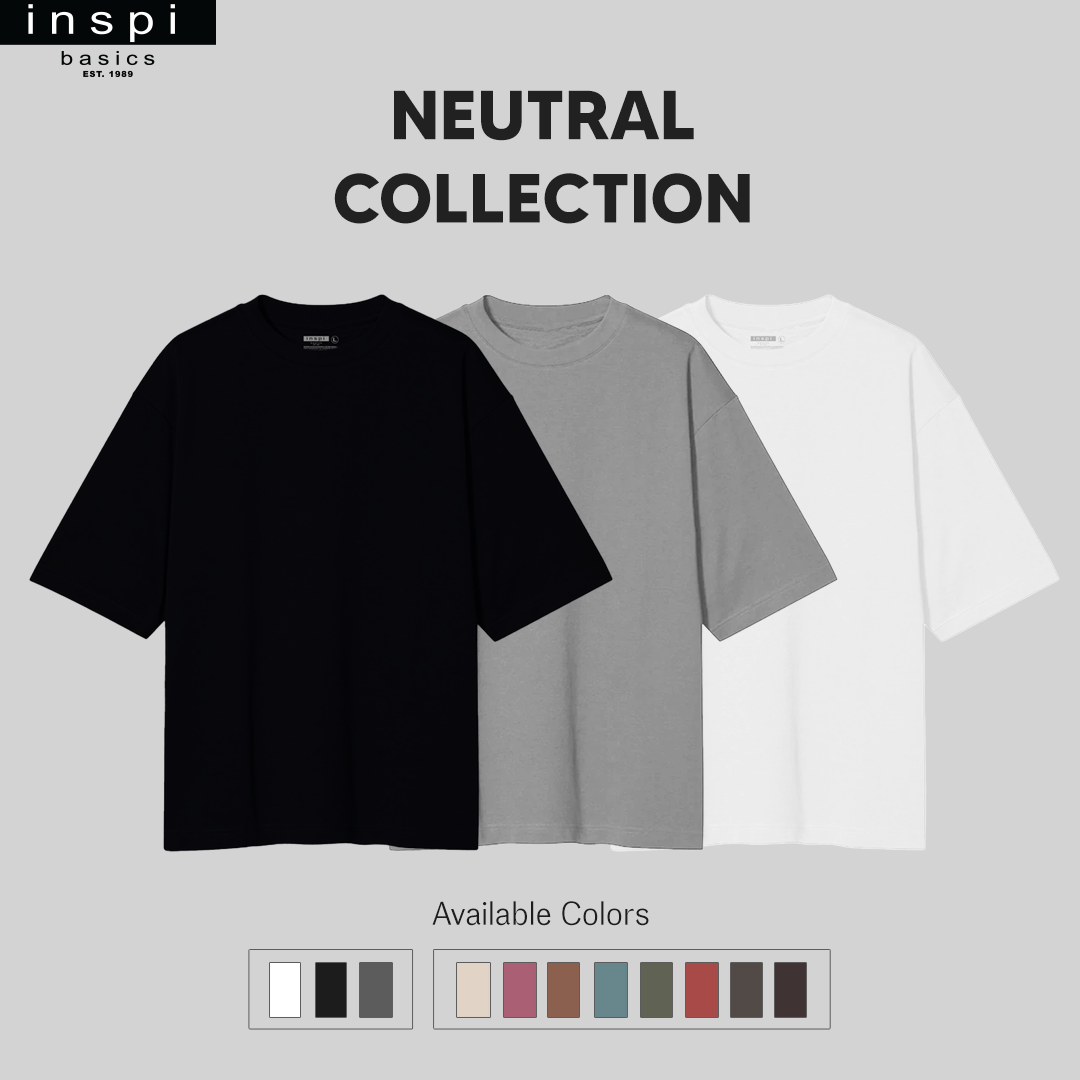 INSPI Basics Premium Black Oversized Shirt Neutrals For Men