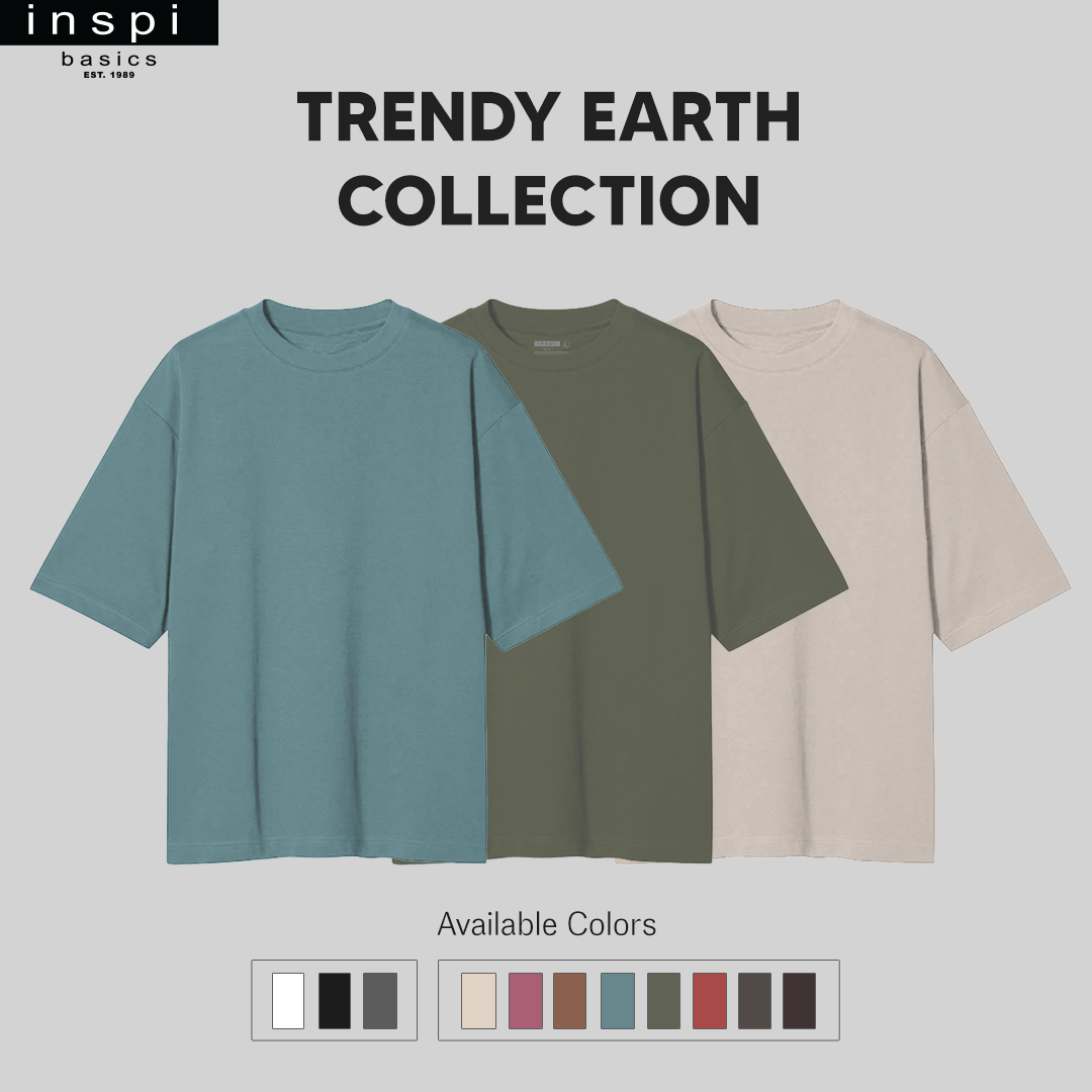 INSPI Basics Premium Khaki Oversized Shirt Trendy Earth For Men