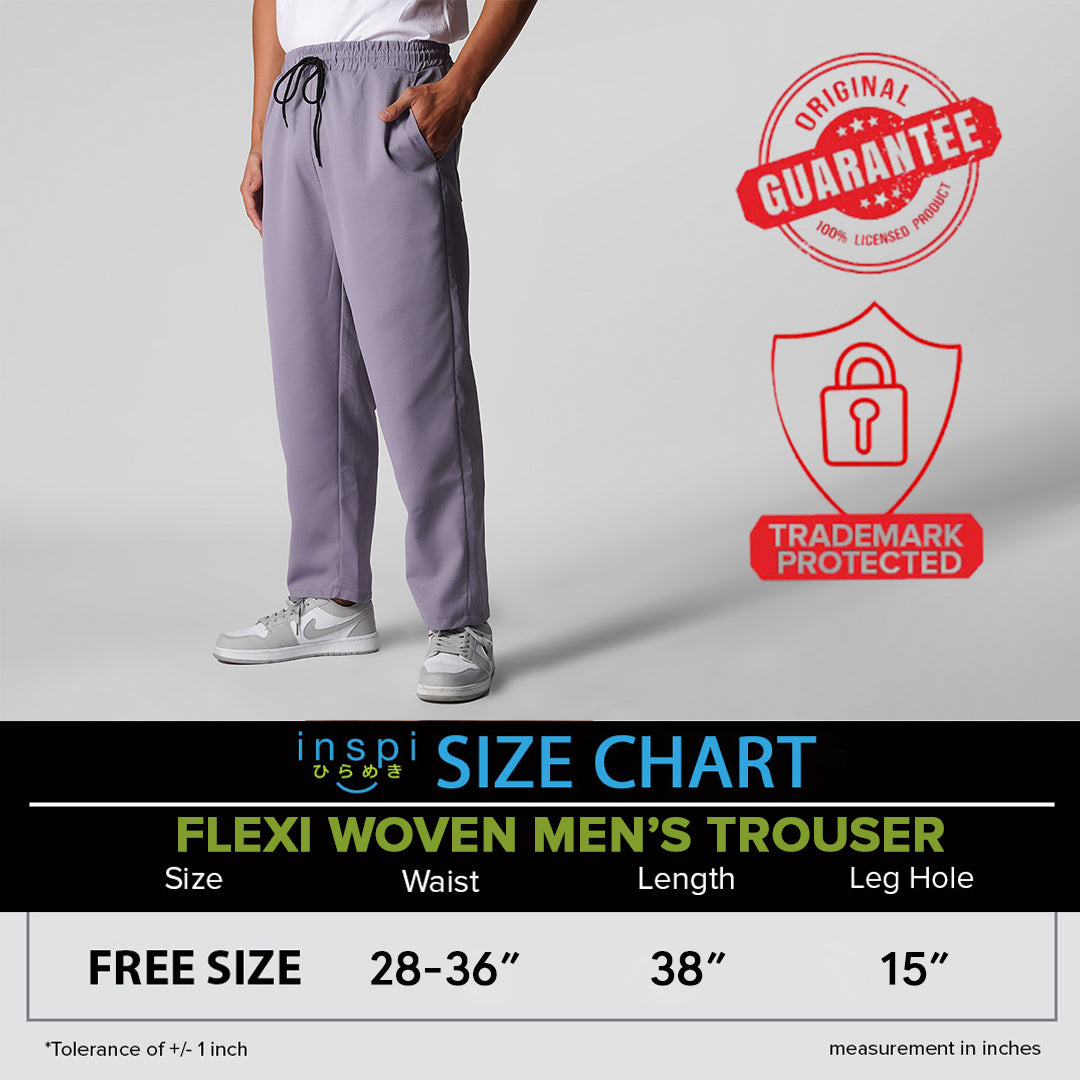INSPI Oversized Trouser Baggy Pants with Drawstring for Men in Navy Blue