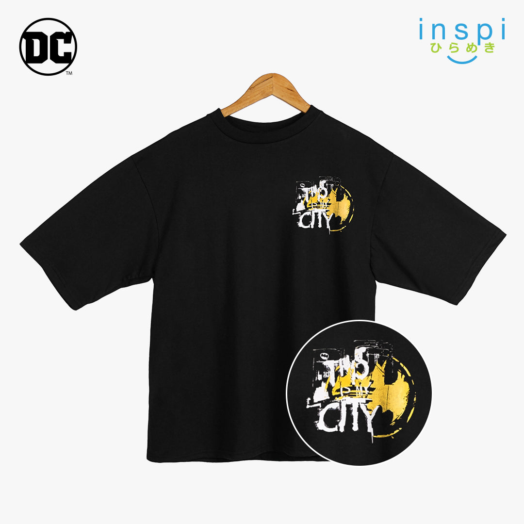 Authentic Warner Bros Batman Loose Fit This is My City Graphic Oversized Tshirt for Men Shirt Women