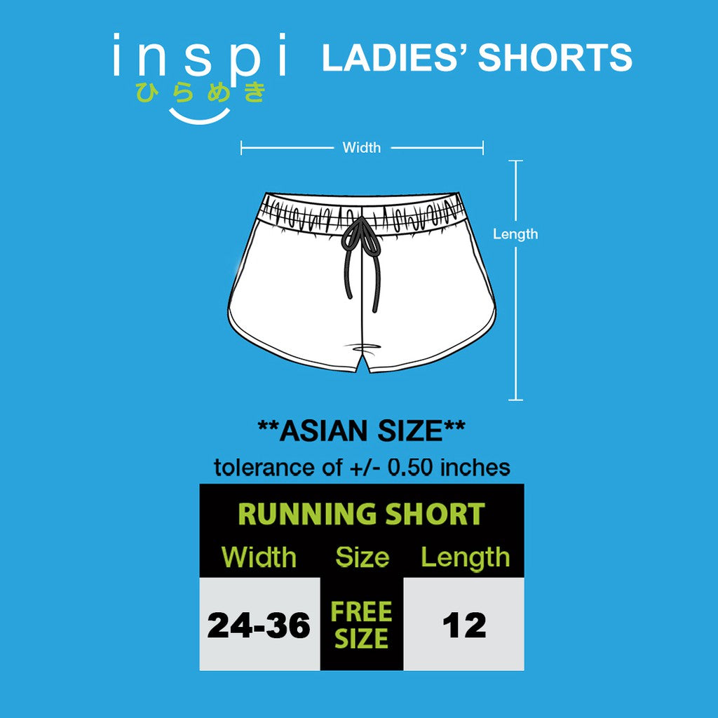 INSPI Running Shorts for Women in Silver Blue