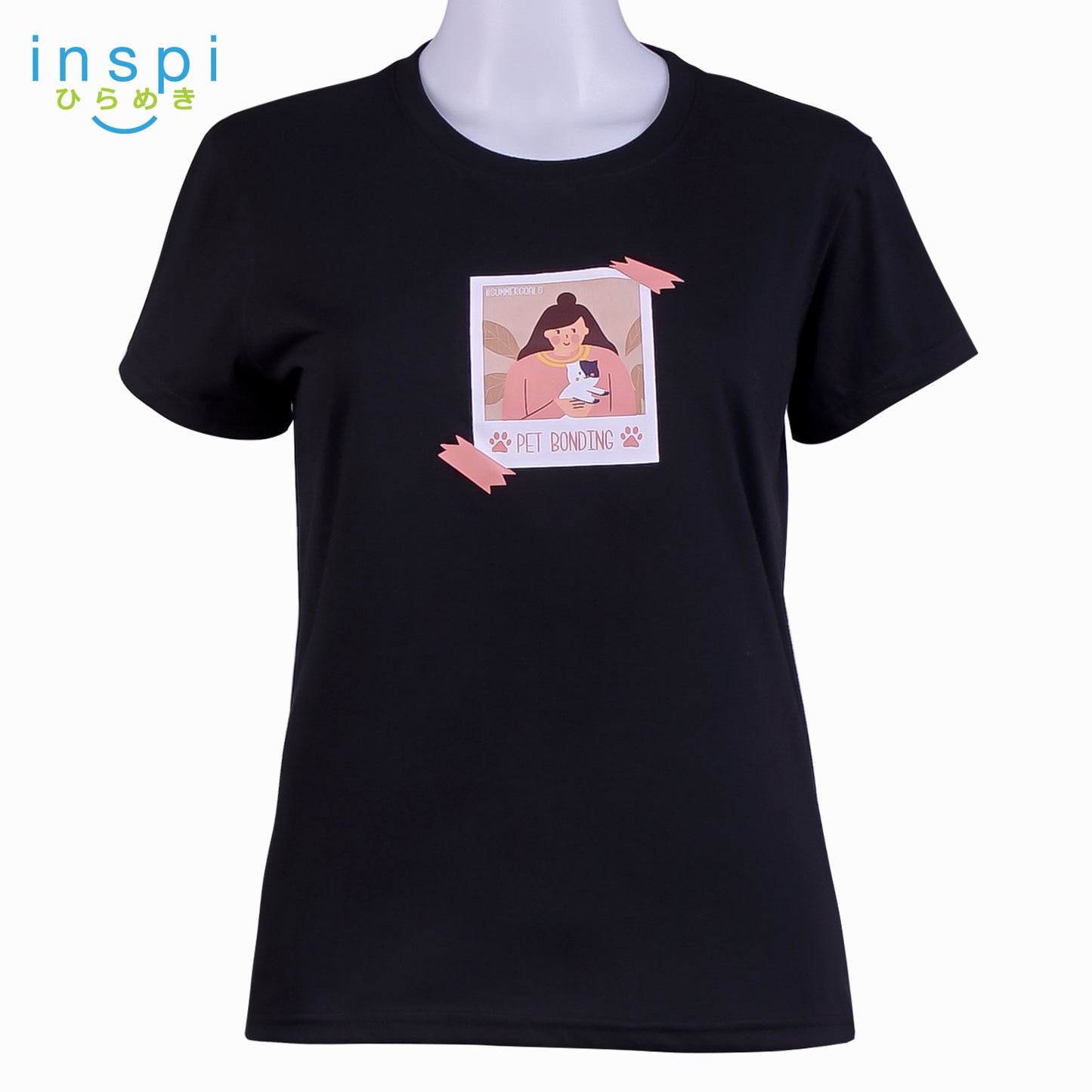 INSPI Tees Ladies Loose Fit Pet Bonding Graphic Tshirt