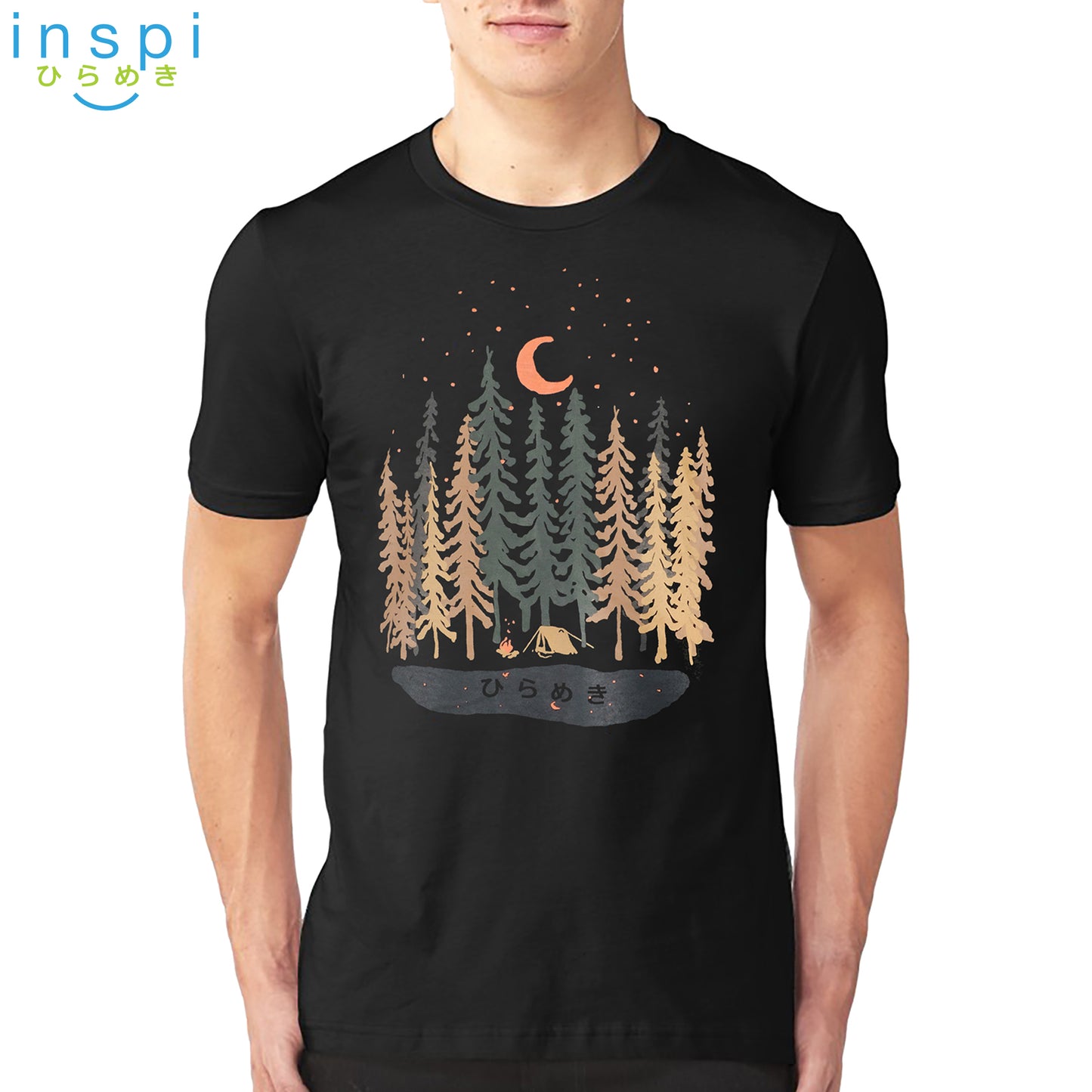 INSPI Tees Camping Forest Graphic Tshirt